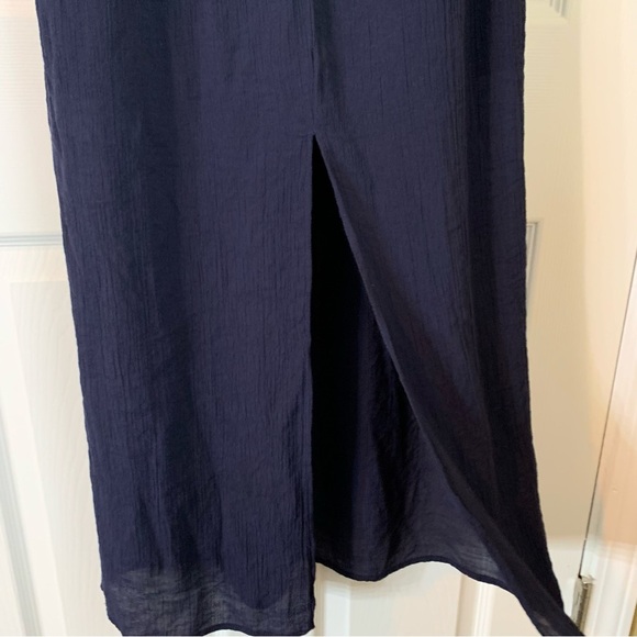 Maurice’s Strapless Aztec Pattern Detail Navy Blue Maxi Dress, Size M - Picture 10 of 12